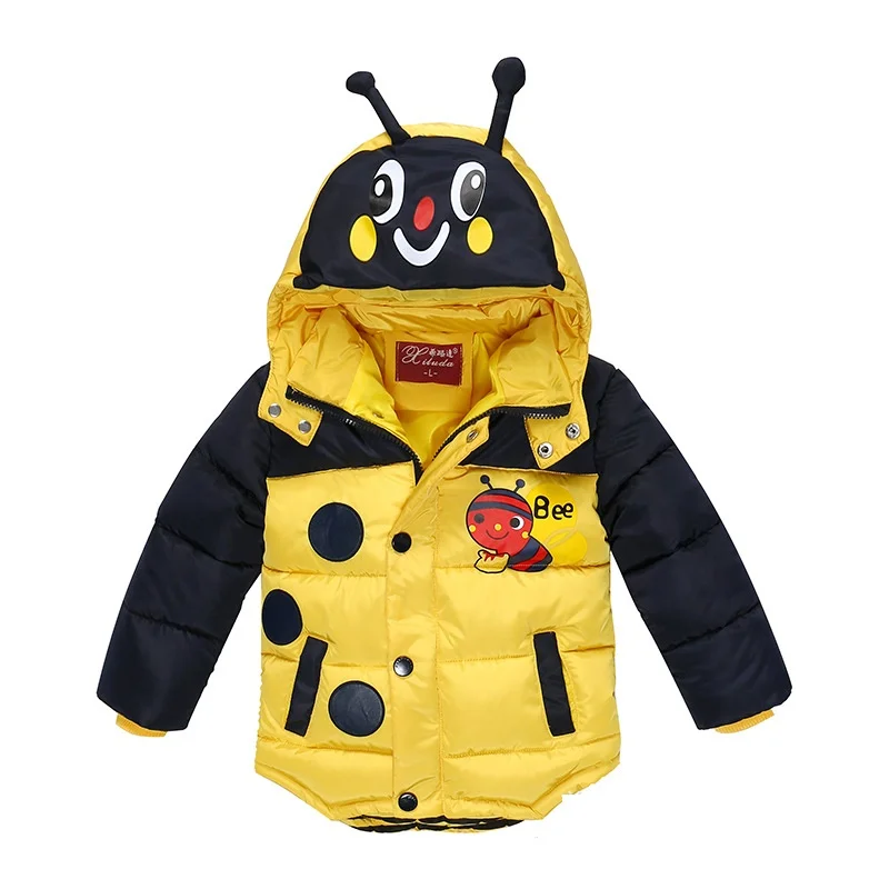 Куртка для мальчиков зимняя теплая хлопковая куртка для маленьких мальчиков, теплое пальто детская одежда куртка для маленьких мальчиков 2-6T