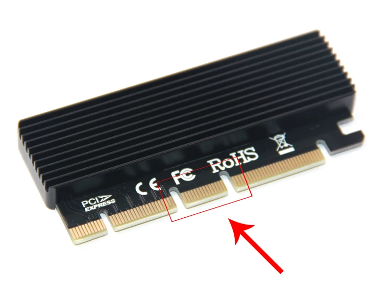 M.2 NVMe SSD NGFF к PCIE 3,0X16 адаптер с светодиодный M ключ интерфейсная карта Suppor PCI Express 3,0x4 Размер 2230-2280 m.2 полная скорость