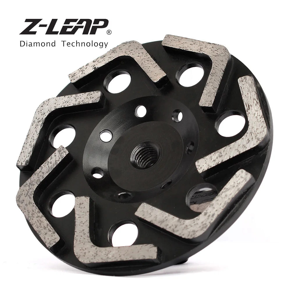 Z-LEAP " 1 шт. алмазная шлифовальная насадка колеса высокого качества бетонный пол, наждачный диск с 5/8-11 M14 для угловой шлифовки зернистости 30-100
