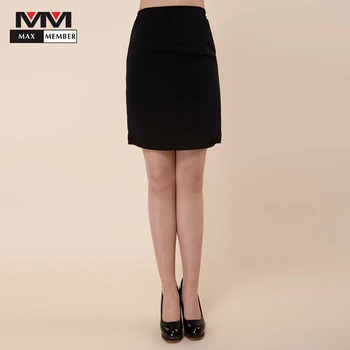 

Black Short Skirt for Women Hotel Work Wear Restaurant Bakery Cafe Waitress Package Hip Skirt Uniforms Clothing 5XL
