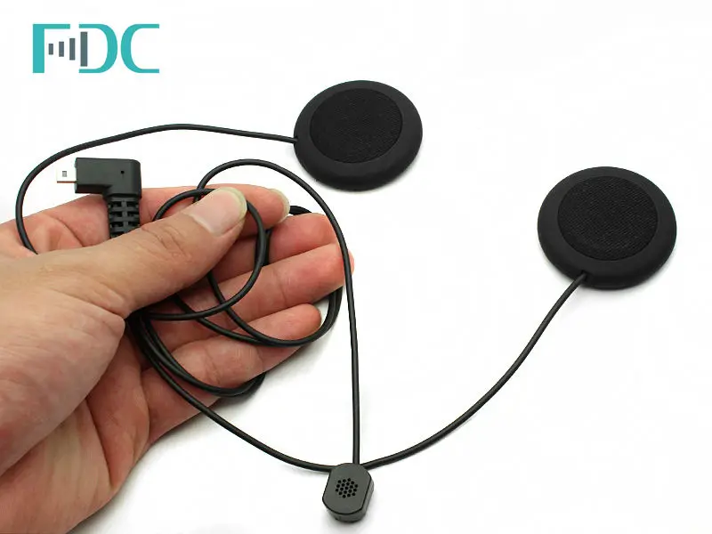 

Brand FDC Soft Line Headset Mic Micphone Headphone For T-COM Bluetooth Intercom