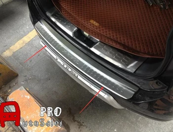 

For Nissan Rogue (X-trail) 2014-15 16 Stainless Steel Rear Outer and Inner Bumper Tail Door Guard Plates Cover car accessories