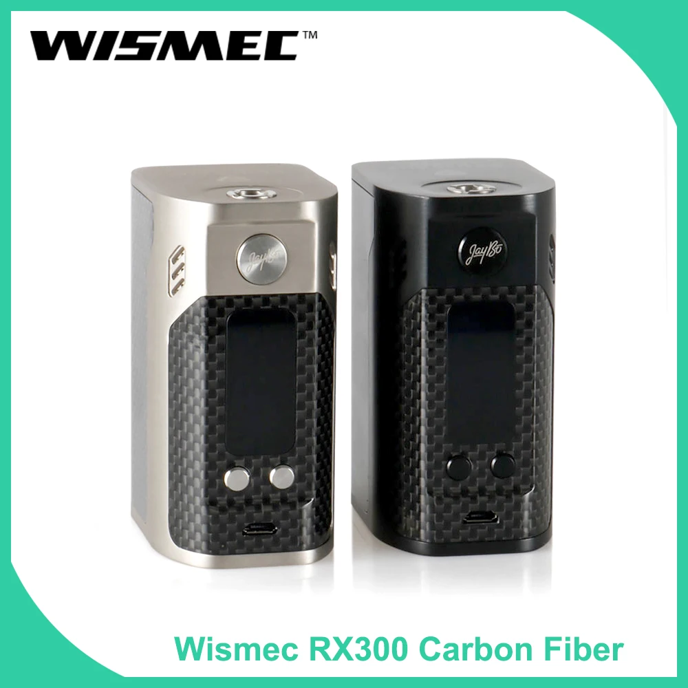 Оригинальный WISMEC рел RX300 TC коробка мод углеродного волокна использовать 18650