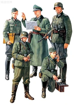 

Assmeble Models of Soldiers 1:35 WWII German Field Commander 35298 Soldiers Model Blocks Kits