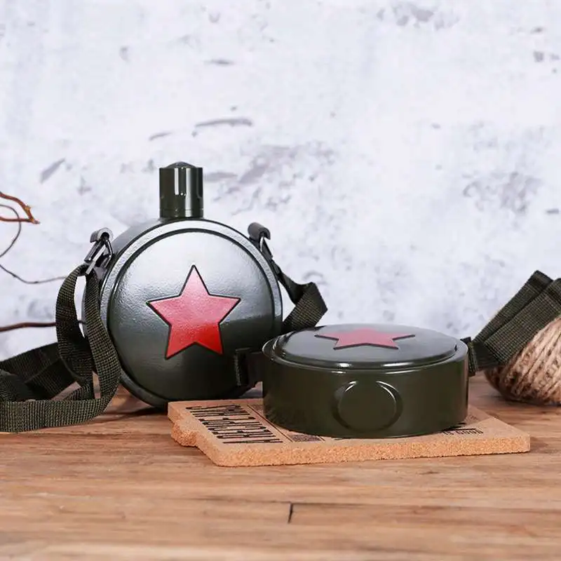 Фляжка из нержавеющей стали 800 304 мл камуфляжный чайник Armygreen Спортивная и уличная