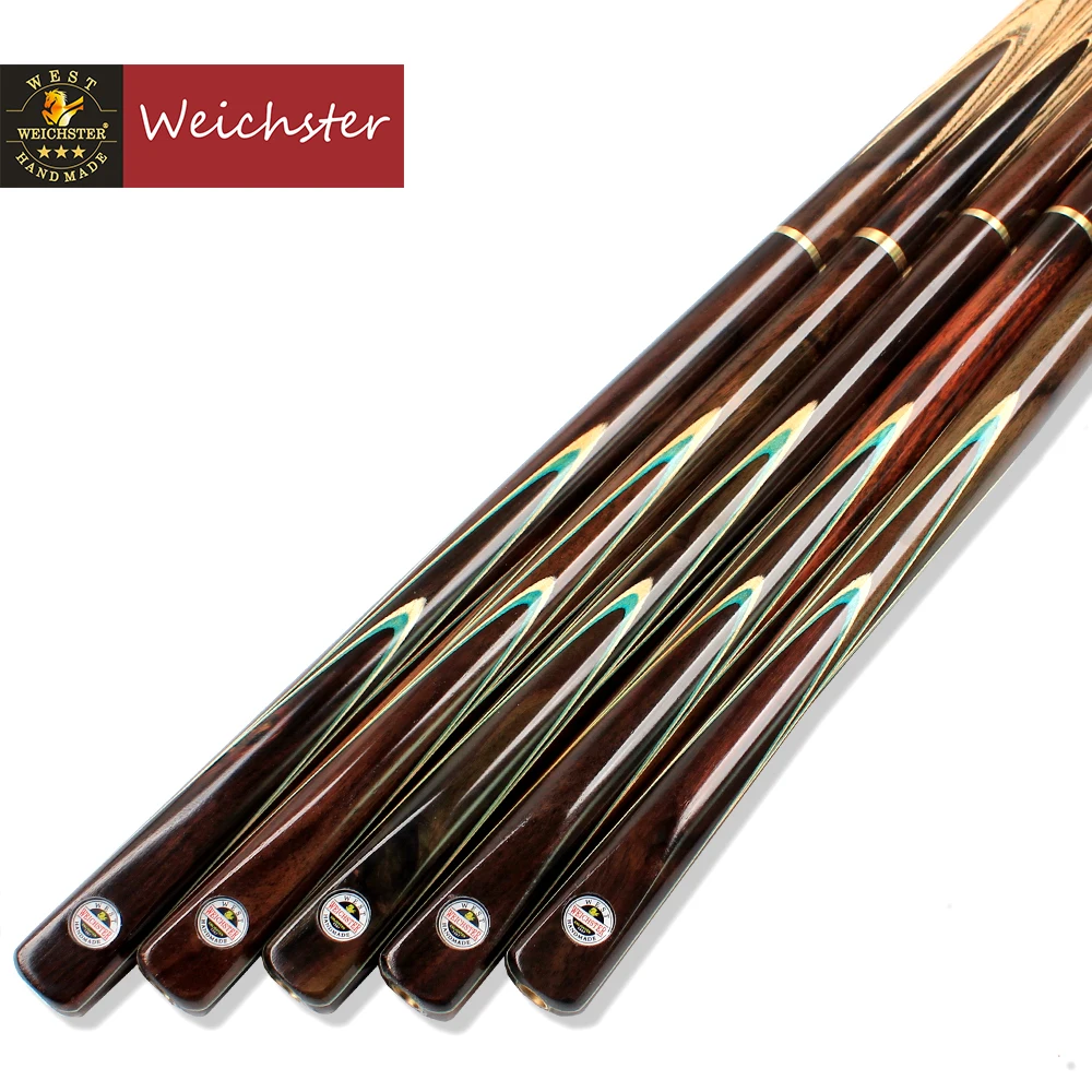 Weichster 3/4 Joined Снукер Cue ручной работы зольный вал палисандр Пул удлинитель