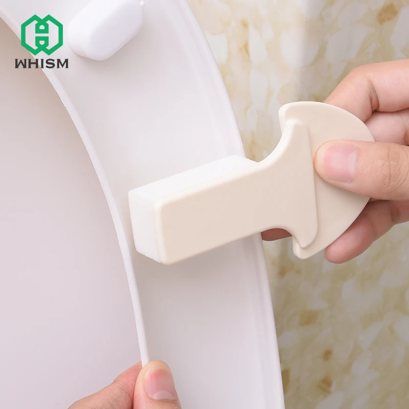 

WHISM Toilet Seat Cover Sticking Lifter Lift Handle Stick Avoid Touching Hygienic Clean Lifting Sticker Tool Bathroom Supply