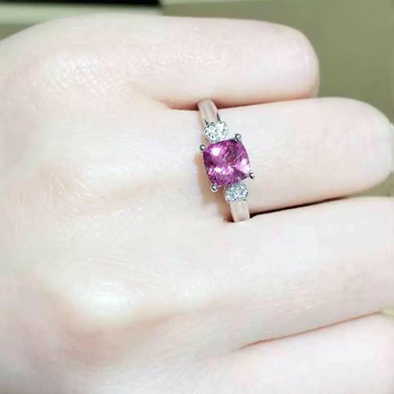 

2017 Qi Xuan_ Fashion Jewelry_Tourmaline Stone Elegant Woman Rings_S925 Solid Sliver Fashion Rings_Manufacturer Directly Sales