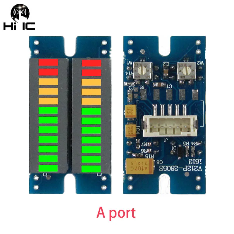 

LED Music Audio Spectrum indicator Amplifier Board Dual Channel Stereo Level Indicator VU Meter Volume level Indicator DC 5V