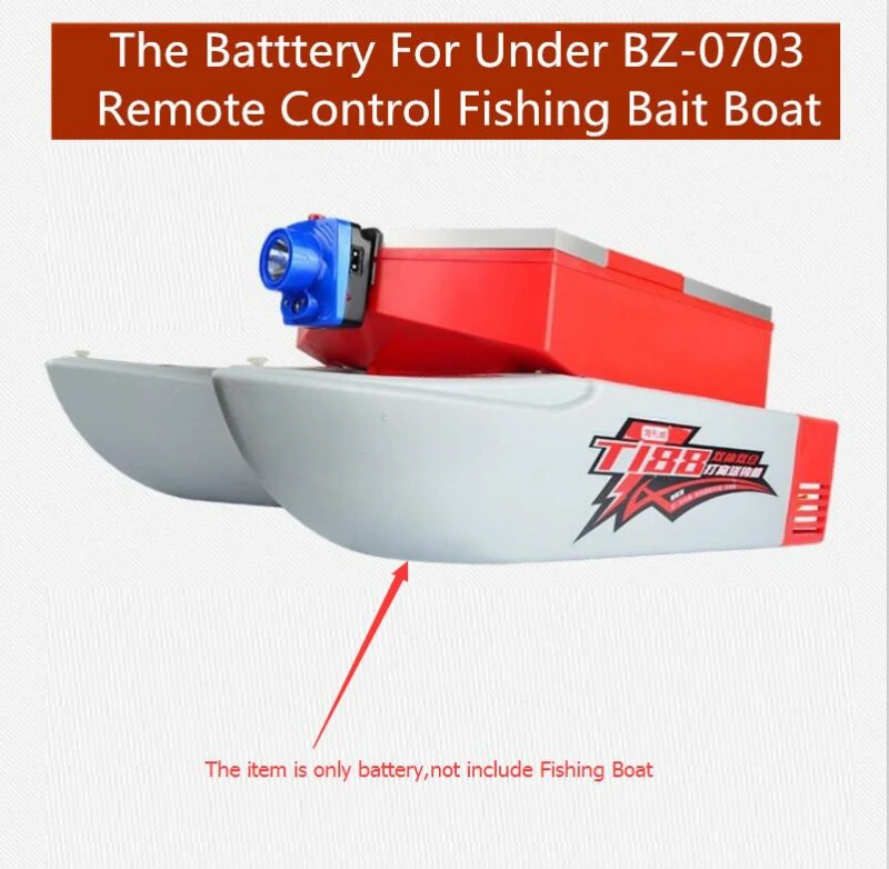 2 шт. BZ-0703 дистанционный эхолот электрическая рыболовная приманка запасные части 7,4 В 4400 мАч батарея