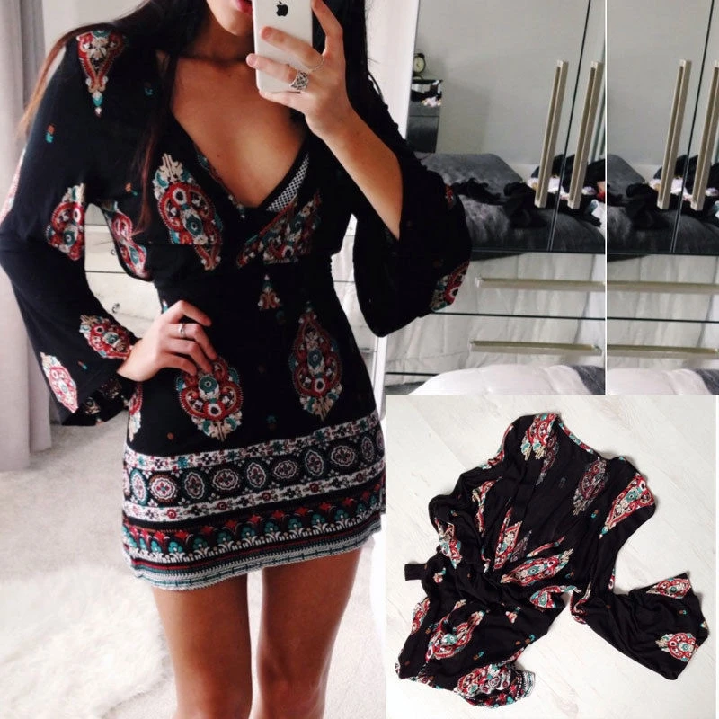 

Womens Deep V Neck Bodycon Dress Exotic Party dress