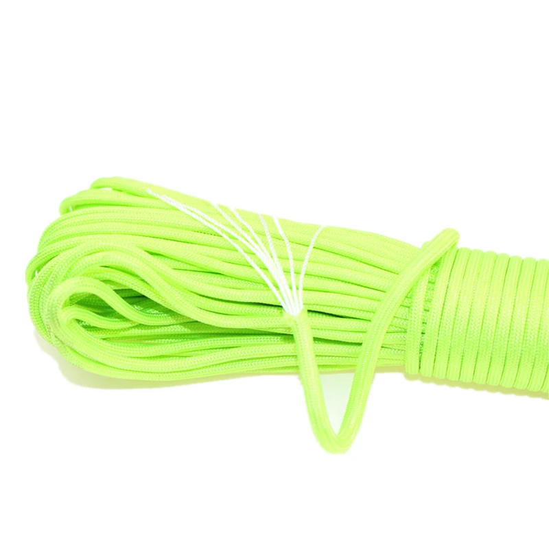 216 الألوان Paracord في 550 Paracord في المظلة الحبل الحبل حبل مل المواصفات النوع الثالث 7 ستراند 50FT 100FT للمشي التخييم