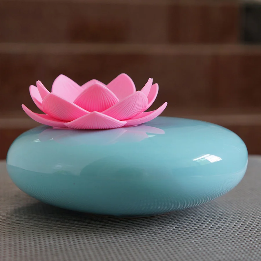 

USB Air Humidifier Aroma Mist Fogger Aroma Ceramic Humidifier Air Diffuser Lotus Purifier Atomizer Essential House Oil Diffuser