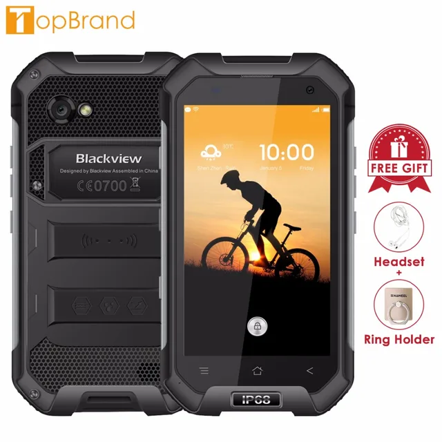 Best Price Blackview BV6000 Android 7.0 Smartphone 4.7 inch IPS Screen Phone 3GB RAM 32GB ROM MTK6755 Octa Core 2.0GHz Dual SIM 4G OTG NFC