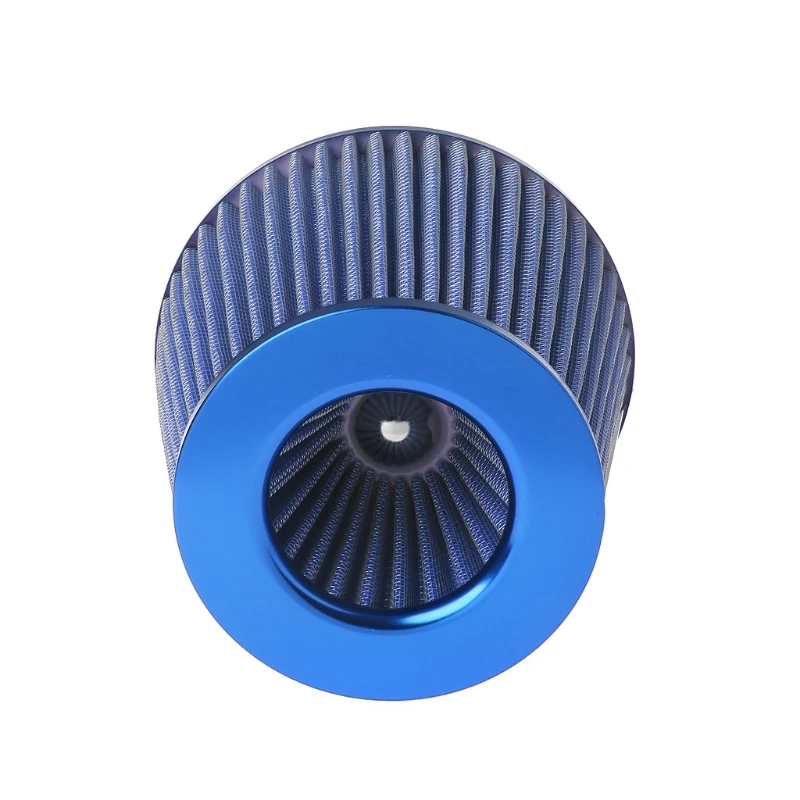 Vehicle Air Intake Chrome Open Top Cone Air Filter Breather 3