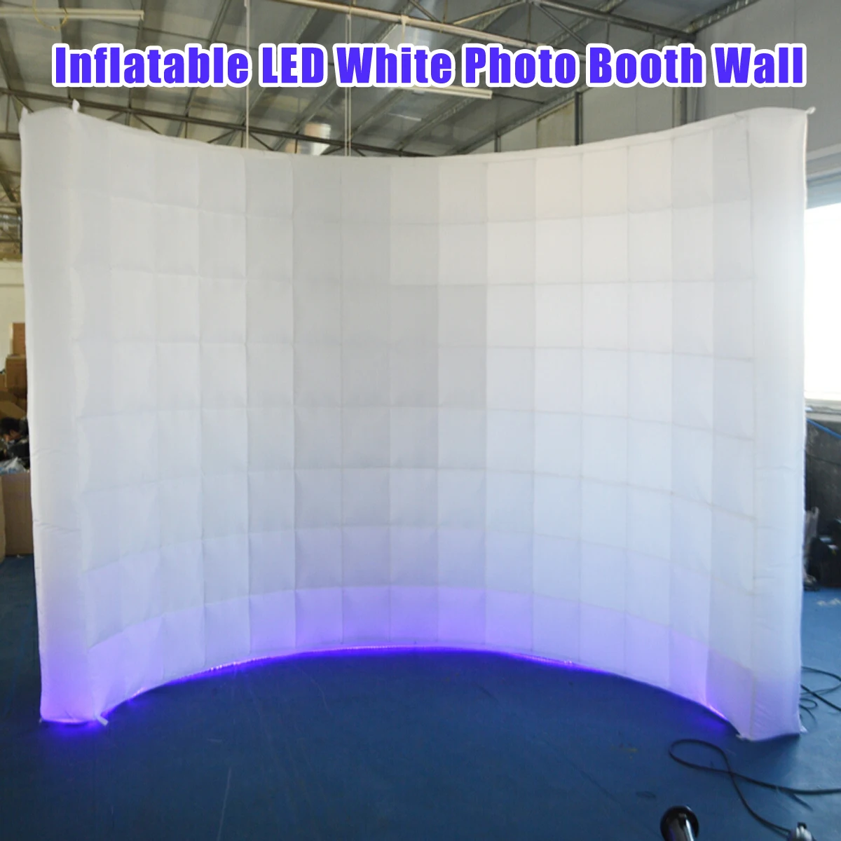 

3x1.5x2.3m Oxford cloth Party Backdrops Inflatable LED White Photo Booth Background Wall Shooting Tent Party Backdrops