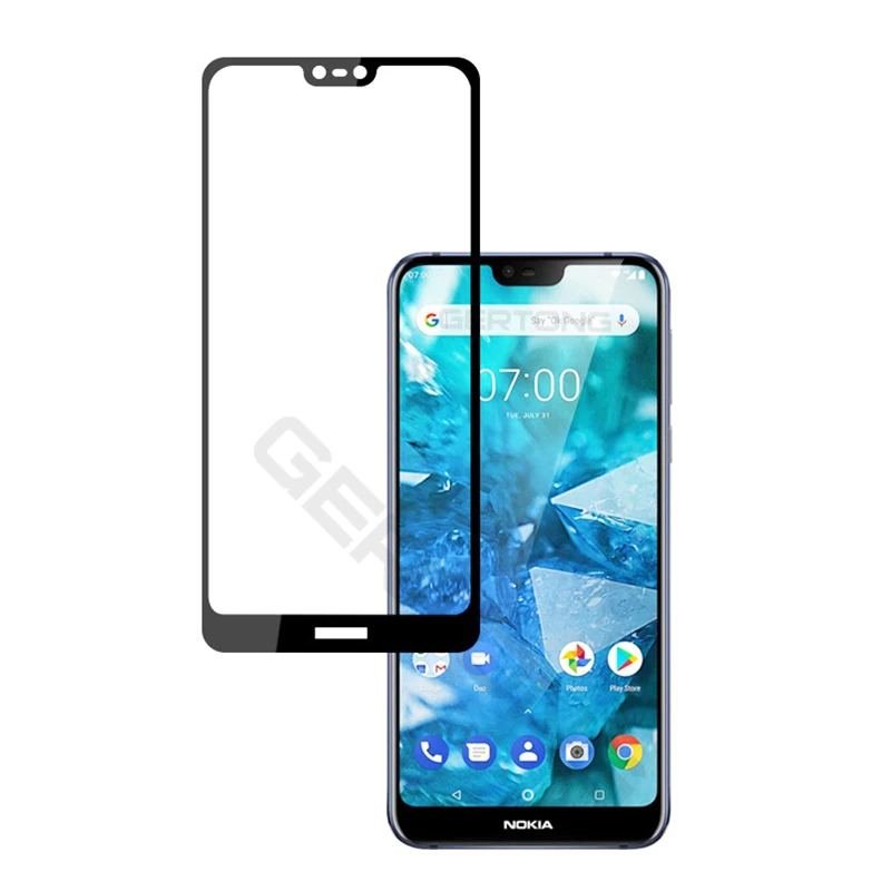 Закаленное стекло для Nokia 7 1 5 Plus 6 2018 X6 X5 8 защитная пленка с полным