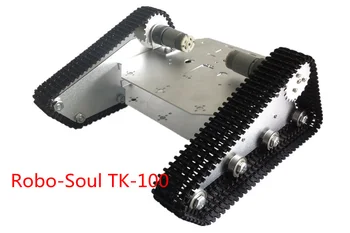 

DIY TK-100 Alloy Tank Chassis intelligent car crawler chassis caterpillar vehicles tanks robot chassis+2 Motors