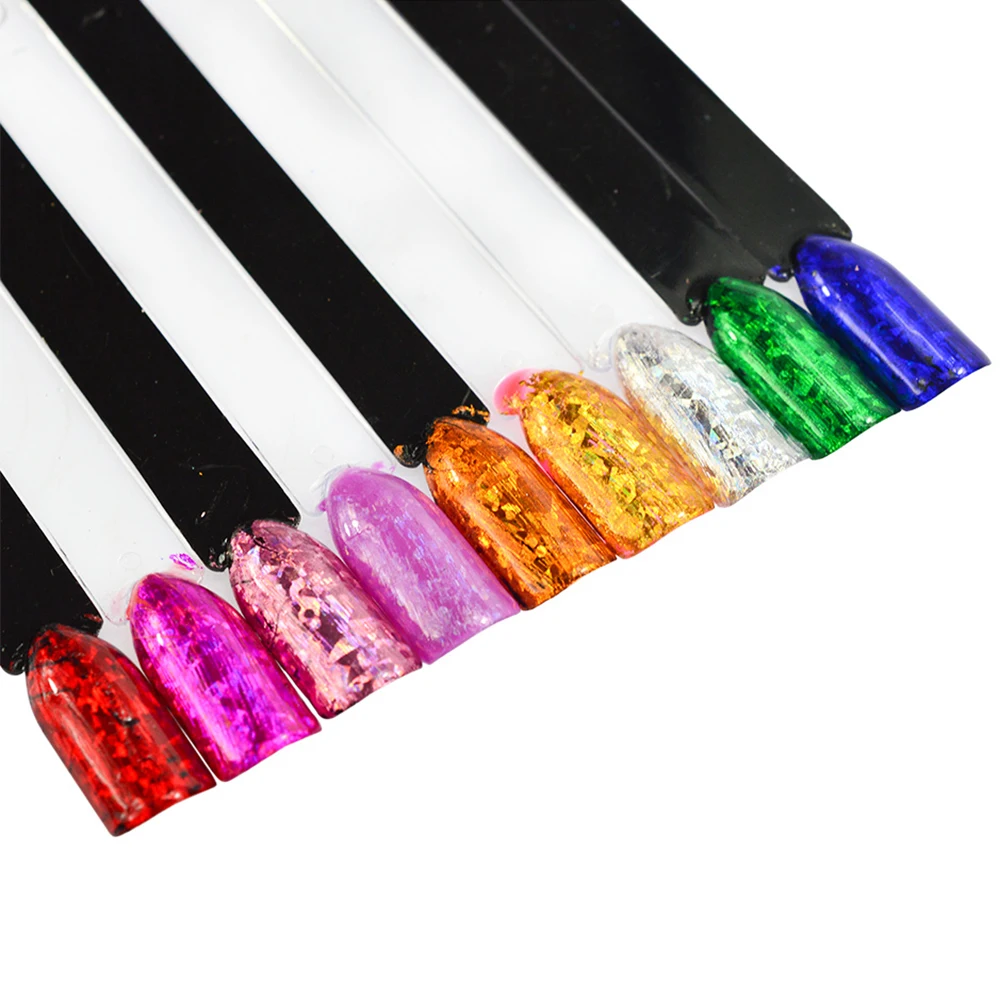 

9 Sheets Mix Color Transfer Foil Nail Art Star Design Sticker Decal For Polish Care DIY