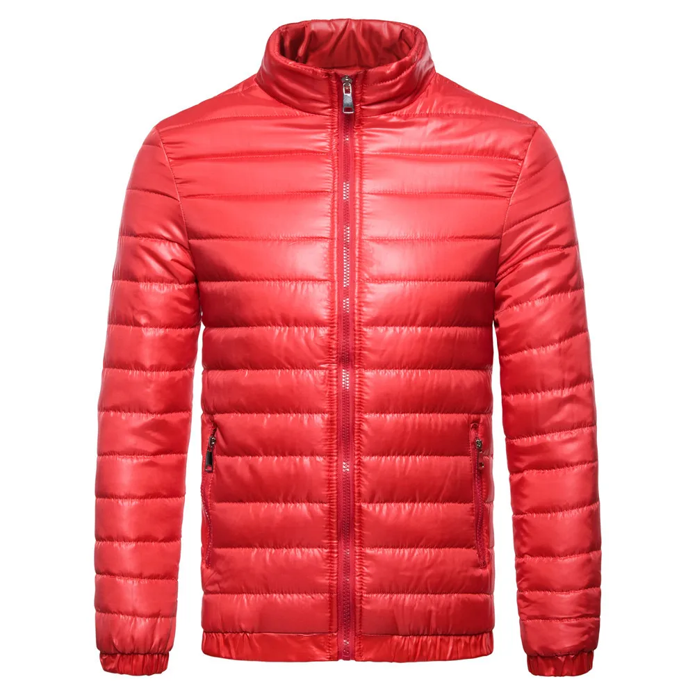 

New Men Ultra Light Down Jacket Autumn Winter Warm White Duck Down Par kas Coats Lightweight Outwear Male Thin Short Coat