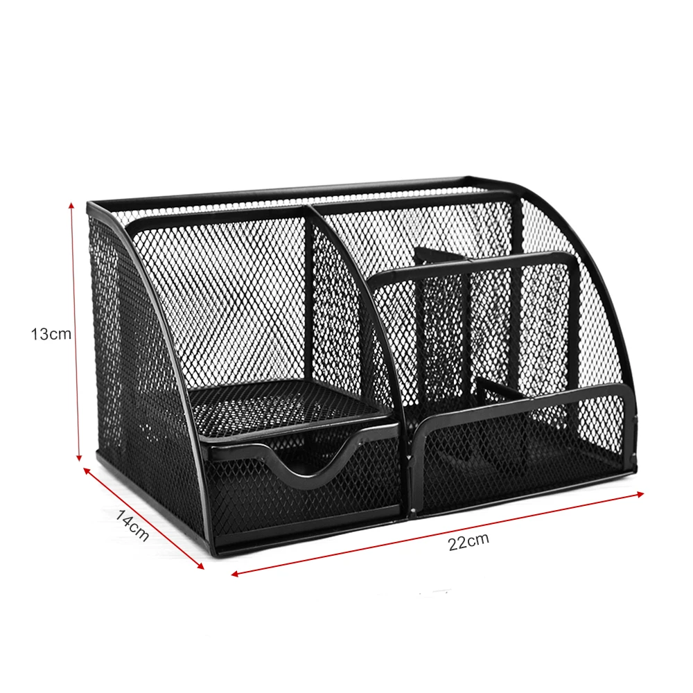 Многофункциональная металлическая сетка для стола, органайзер, держатель для ручек, контейнер для хранения канцелярских принадлежностей, коллекция стеллаж, офисные школьные принадлежности