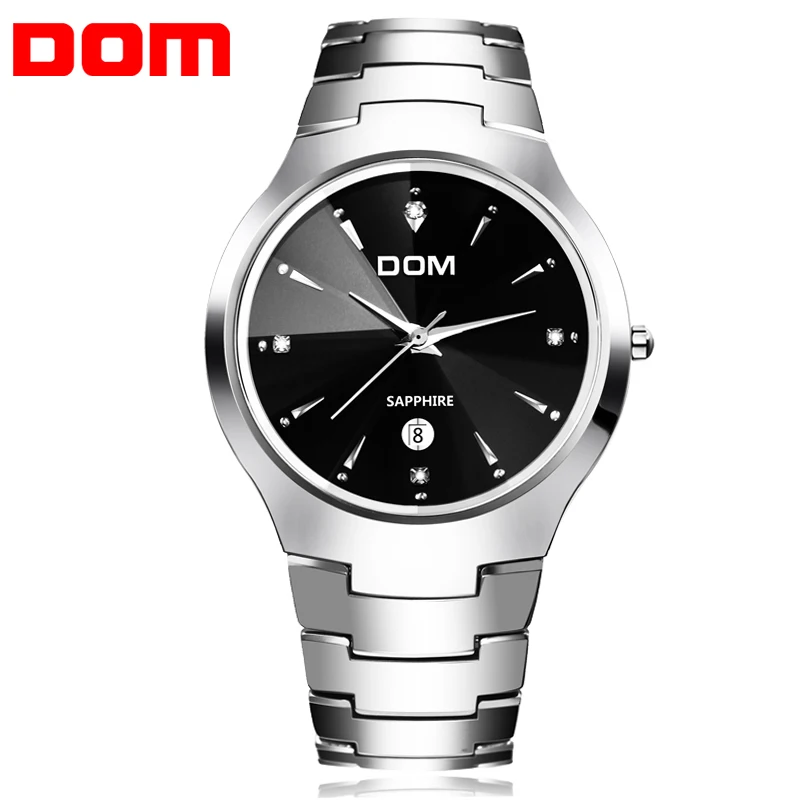 Оригинальные мужские часы DOM 698 модные повседневные кварцевые настоящая