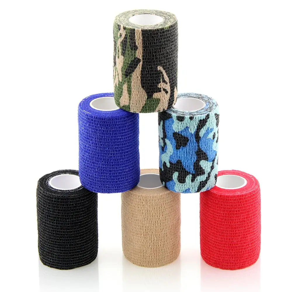 

6 Rolls 7.5cm Self Adhesive Bandage Nonwoven Bandage Sports Tape Breathable Muscle Wraps Medical Health Care 7.5cm*4.5m New