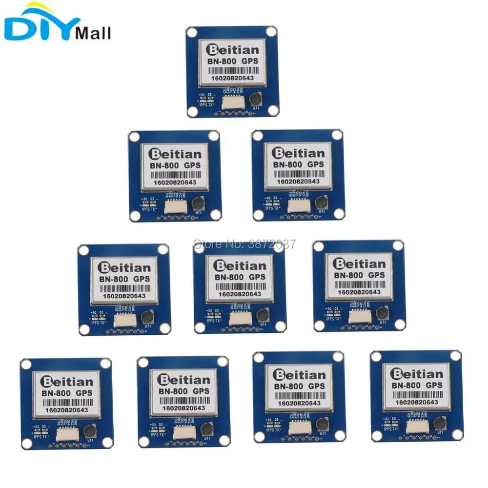 

10pcs Beitian BN-800 GPS Module with Flash GPS Glonass BeiDou GPS Passive Antenna for Aircraft Pixhawk Flight Control