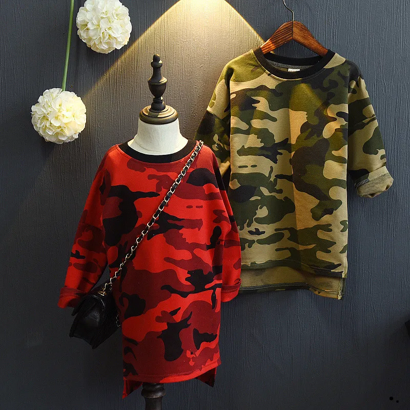 

Baby Girls T shirt Children Clothing 2019 New Brand Clothes Kids Long Sleeve Tops Camouflage O Neck T-shirts For Baby Sweatshirt