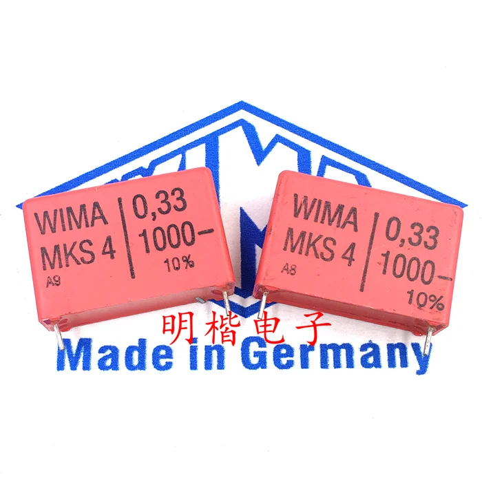 10 шт./30 шт. WIMA Германии конденсатор с алюминиевой крышкой MKS4 1000V 0 33 мкФ 1000V334 330NF шаг