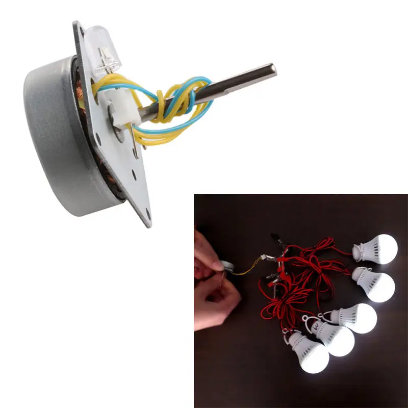 

Mini Micro 3-phase AC power Wind Turbines Hand Alternator Generator 3V-24v Model
