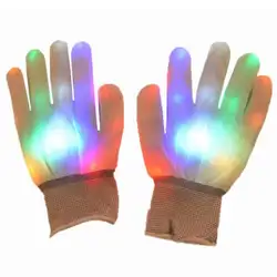 GiftLED светящиеся перчатки Рождество Хэллоуин Бар реквизит развлечения карнавальные перчатки палец светящиеся перчатки