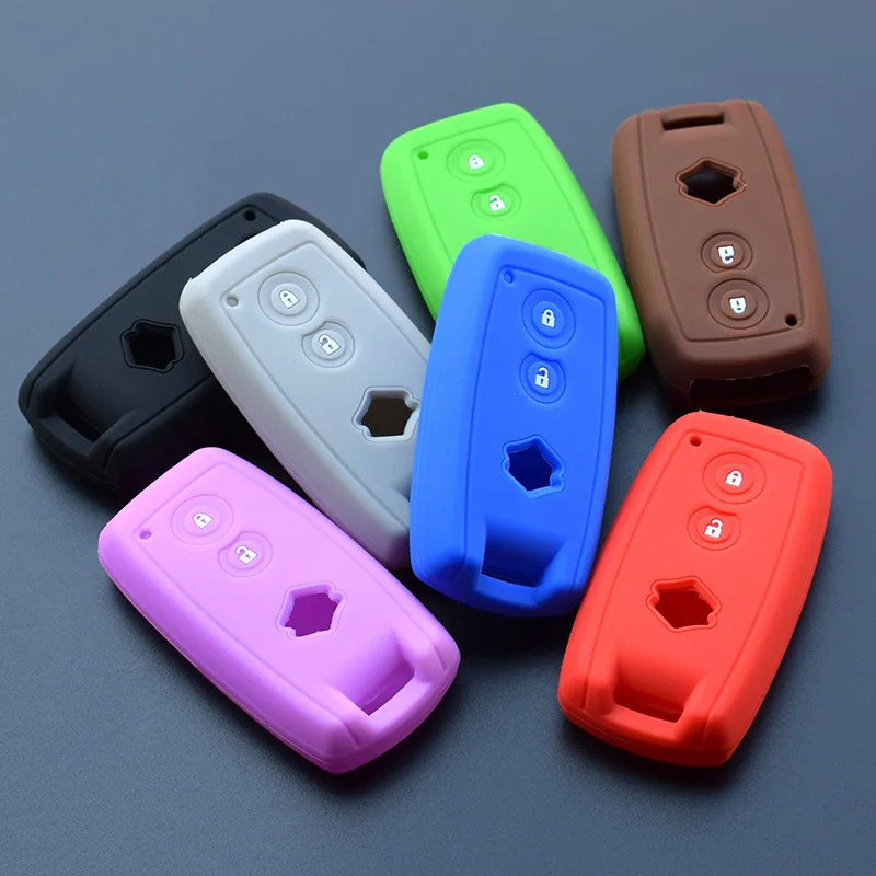 

Car key shell Silicone Case Cover For Suzuki Grand Vitara SX4 Swift XL-7 2 Buttons smart keyless remote protect skin