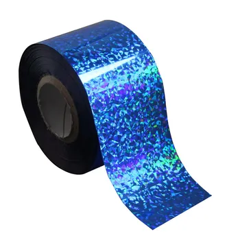 

120m*4cm Harajuku Style Nail Transfer Foil Rolls Glitter Laser Pettern Stickers Nail Tip Decorations 3D Nail Art Stickers WY275