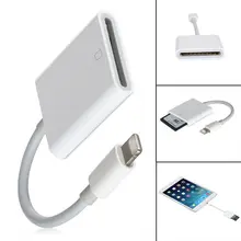 Адаптер для чтения карт Lightning-SD, совместимый с OTG кабелем для передачи данных, цифровой комплект для iPad, мобильного телефона, Android IOS
