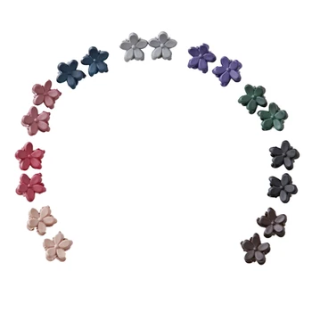

Flower-shaped Mini Hair Claws Hair Pins Hair Clips for Girls - 10pcs (Random Color)