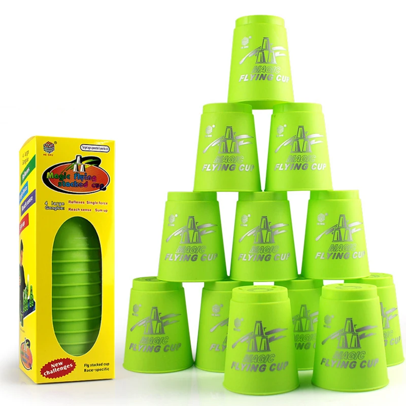 12pcs/set Sport Flying Cup Speed Cups Rapid UFO Cups Children Kids Gift