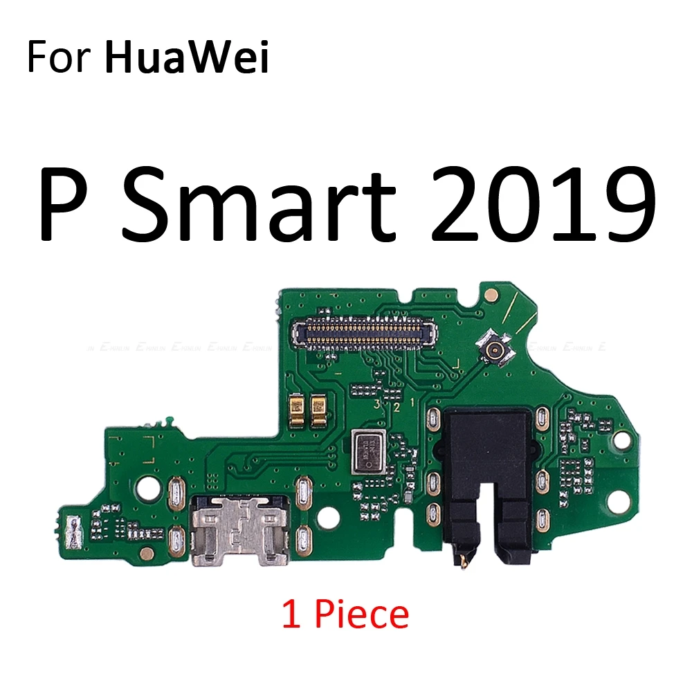 Зарядное устройство плата с микрофоном микрофонный гибкий кабель для HuaWei Коврики 20 10 9 Pro Lite P Smart плюс зарядка через usb док-станция для Порты и разъёмы - Цвет: For P Smart 2019