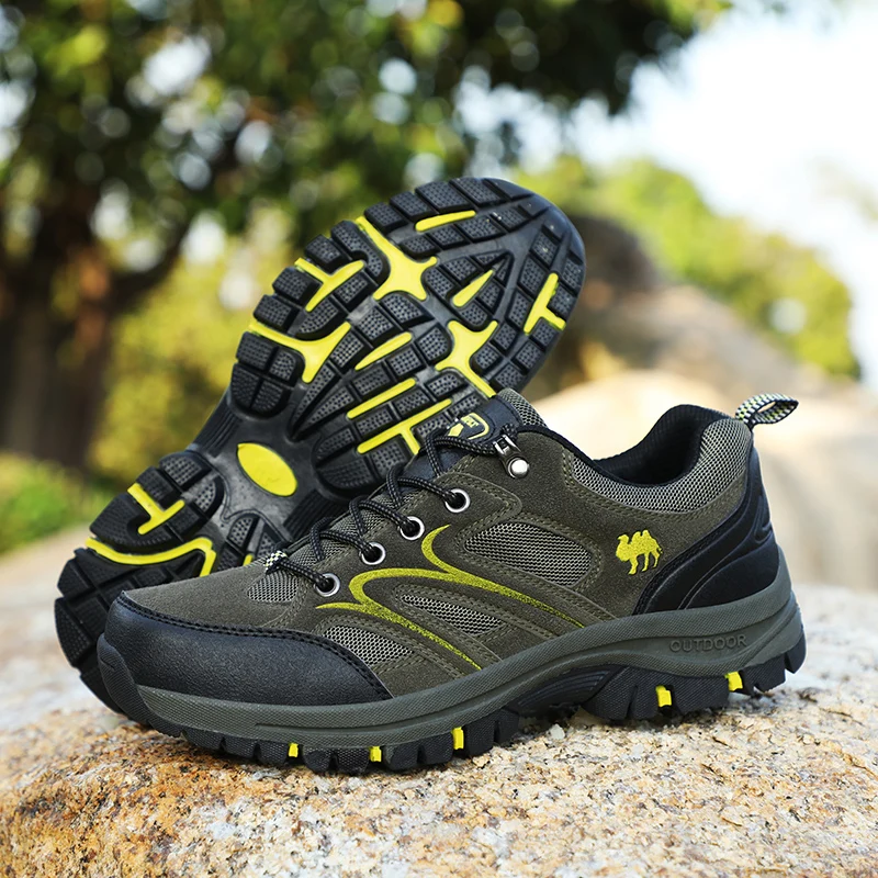 Man Hiking Shoes Brown Green Mens Rock Climbing Shoes Spring Autumn Climbing Sneakers Rubber Bottom Travel Sneakers Men Man Hiking Shoes Brown Green Mens Rock Climbing Shoes Spring Autumn Climbing Sneakers Rubber Bottom Travel Sneakers Men