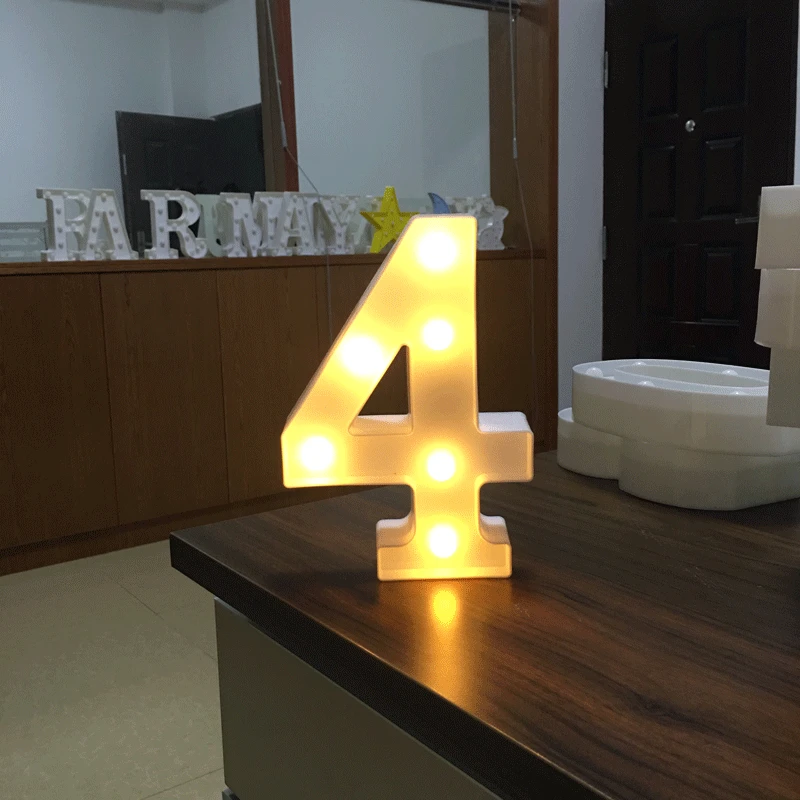 Светящийся ночной светодиодный светильник с буквами, креативный 26 Английский алфавит, светодиодная лампа, батарея, романтическое украшение для свадебной вечеринки, Прямая поставка - Цвет: 33