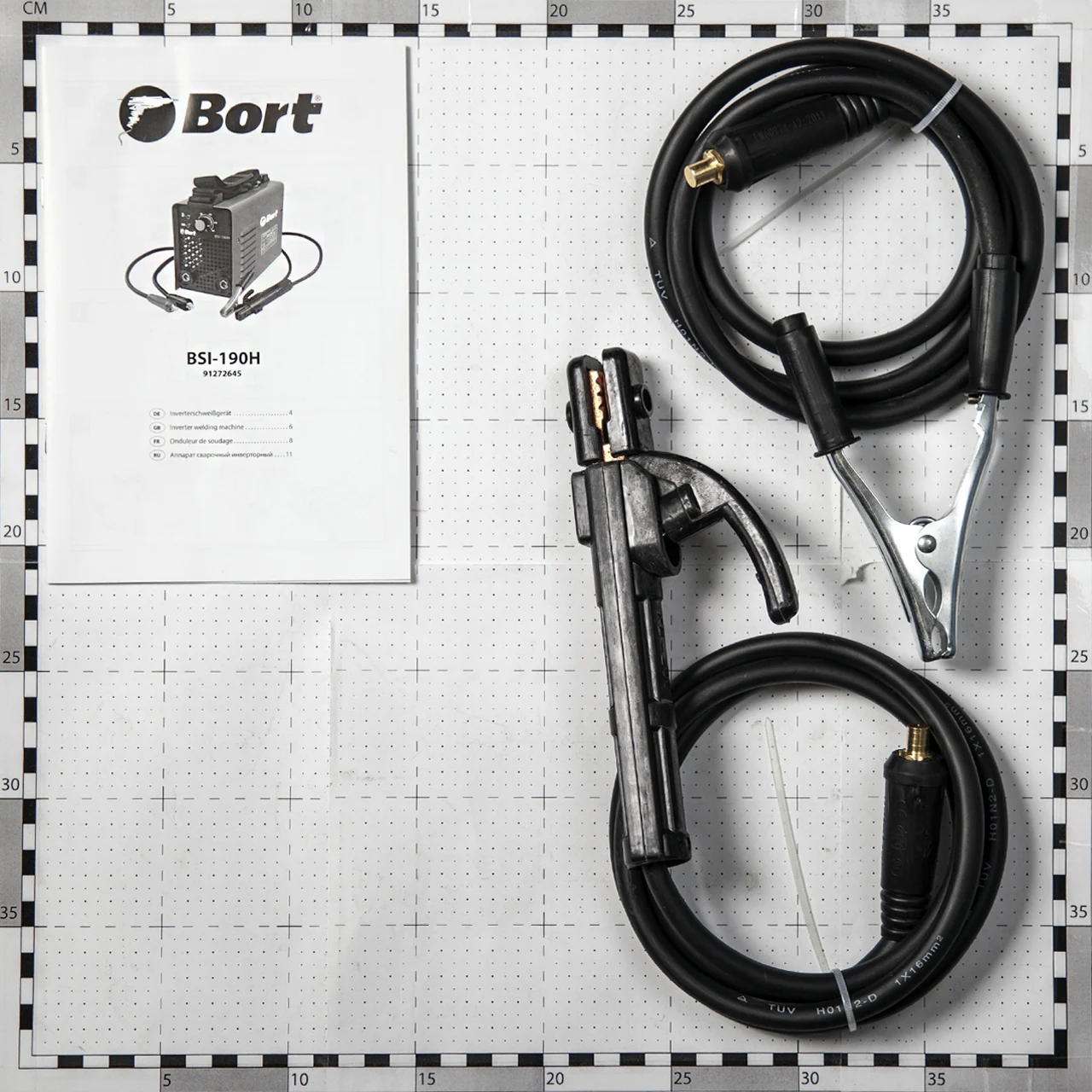 Аппарат сварочный инверторный Bort BSI-190H (Диапазон тока 10-180A, Мощность 5300 Вт, Диаметр электрода 1,6-4 мм, Плечевой ремень)