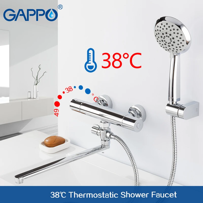 

GAPPO shower faucet sink waterfall faucets shower taps faucet mixer Rainfall taps bath thermostatic Faucets