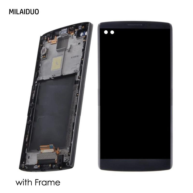 Skup Wyświetlacz LCD do LG V10 H960 H900 VS990 ekran dotykowy Digitizer części zamienne do montażu czarny z bez ramki 5.7 Cal