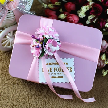

20pcs European style wedding candy boxes wholesale creative wedding candy box tin tin wedding supplies large with smoke