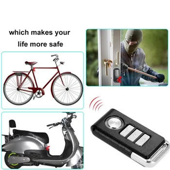 

Anti-theft Alarm Bicycle 113dB Loud Wireles Waterproof Door/ Window Vibration Alarm Intelligent Remote Control Alarm Sensor hot