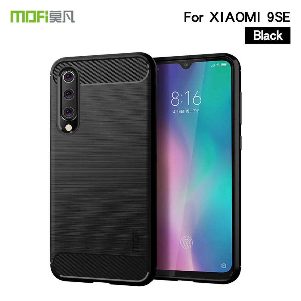 MOFi For Xiaomi Mi9 SE Case Shockproof Carbon Fiber Soft TPU Anti-Knock Cover Cases Mi 9 Capa Coque |