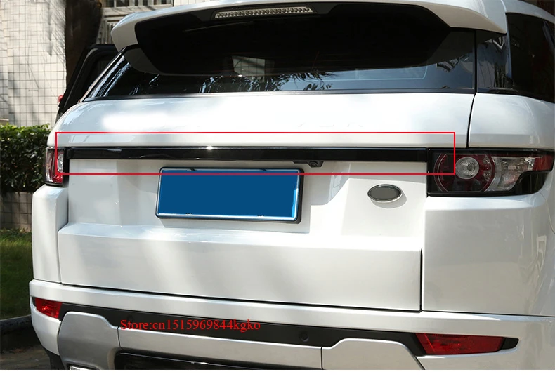 Для Land Rover Range Rover Evoque Черная задняя дверь багажника Крышка отделка 2012- 1 шт