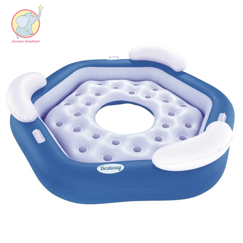 

2019 new Inflatable Air Mattress Swimming Sea Bed floats inflatable island raft pool party toys accessory for adults children