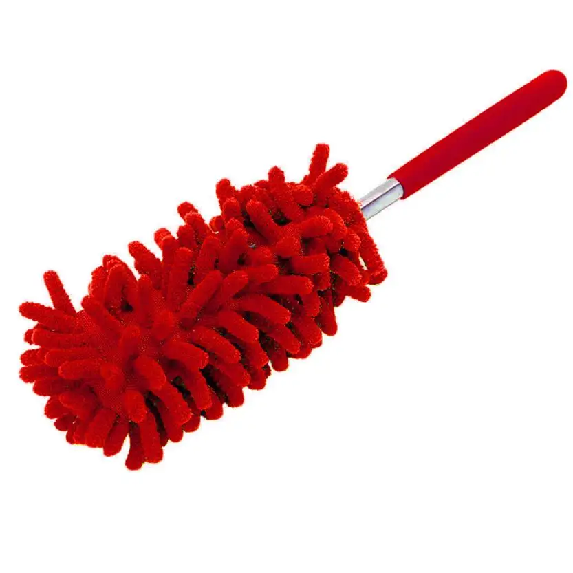 Бытовые инструменты для уборки телескопическая тряпка из микрофибры Выдвижная очистка домашний очиститель автомобильный пылеуловитель 8,10 - Цвет: Красный