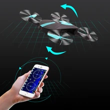 2.4G Foldable WiFi Pocket Drone with Rotatable HD Camera Altitude hold Headless Mode Gravity Sensor Phone Control RC Airplane